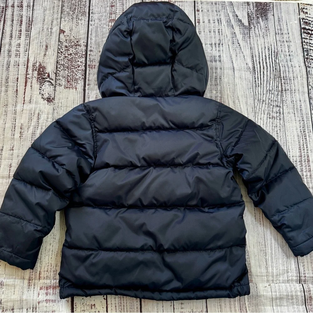 J.Crew Primaloft Boys Puffer Jacket XS Navy Hooded Ski Snow Winter Outdoor